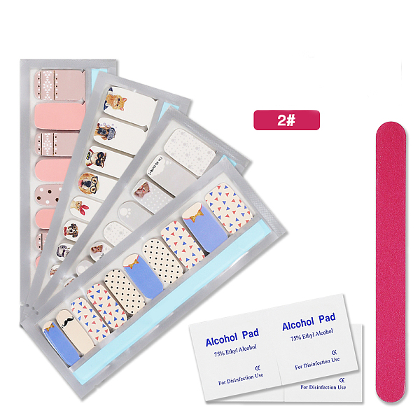 PandaHall Nail Art Stickers, For Nail Tips Decorations, 4Bags(20PCS/Bag) Full Cover Nail Stickers Sets, 4PCS Alcohol Pad and 1PC Nail File..., Multicolor
PandaHall Nail Art Stickers, For Nail Tips Decorations, 4Bags(20PCS/Bag) Full Cover Nail Stickers Sets, 4PCS Alcohol Pad and 1PC Nail File..., Multicolor