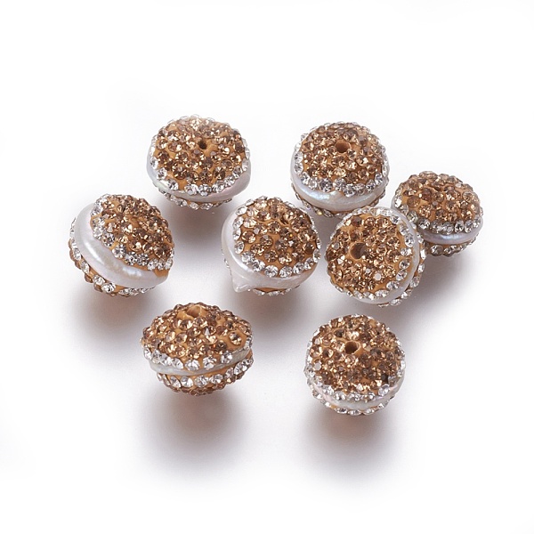 PandaHall Natural Pearl Beads, with Polymer Clay Rhinestone, Flat Round, Goldenrod, 11~13x8~11mm, Hole: 1.4mm Pearl Flat Round Gold
PandaHall Natural Pearl Beads, with Polymer Clay Rhinestone, Flat Round, Goldenrod, 11~13x8~11mm, Hole: 1.4mm Pearl Flat Round Gold