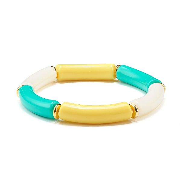 PandaHall Curved Tube Opaque Acrylic Beads Stretch Bracelet for Teen Girl Women, Turquoise, Inner Diameter: 2-1/8 inch(5.5cm) Acrylic Green
PandaHall Curved Tube Opaque Acrylic Beads Stretch Bracelet for Teen Girl Women, Turquoise, Inner Diameter: 2-1/8 inch(5.5cm) Acrylic Green