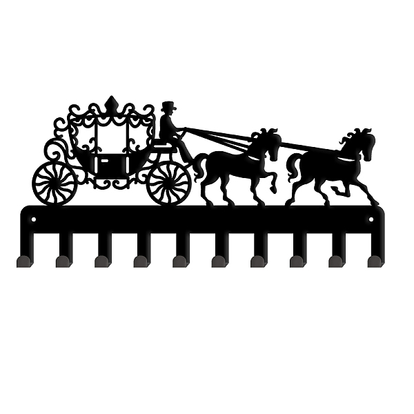 PandaHall Carriage Iron Wall Mounted Hook Hangers, Decorative Organizer Rack, for Bag Clothes Key Scarf Hanging Holder, with Screws, Black...
PandaHall Carriage Iron Wall Mounted Hook Hangers, Decorative Organizer Rack, for Bag Clothes Key Scarf Hanging Holder, with Screws, Black...