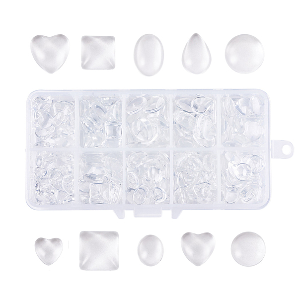 PandaHall Transparent Glass Cabochons, Mixed Shapes, Clear, 13.5x7x3cm Glass Mixed Shapes Clear
PandaHall Transparent Glass Cabochons, Mixed Shapes, Clear, 13.5x7x3cm Glass Mixed Shapes Clear