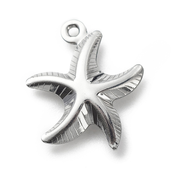PandaHall 304 Stainless Steel Pendants, Starfish Charms, Stainless Steel Color, 16x14x3.3mm, Hole: 1mm 304 Stainless Steel Starfish
PandaHall 304 Stainless Steel Pendants, Starfish Charms, Stainless Steel Color, 16x14x3.3mm, Hole: 1mm 304 Stainless Steel Starfish