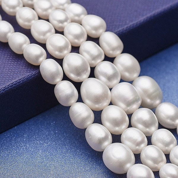 PandaHall Natural Cultured Freshwater Pearl Graduated Beads Strands, Grade AAA, Potato, White, 5~11.5x4~9mm, Hole: 0.5mm, about...
PandaHall Natural Cultured Freshwater Pearl Graduated Beads Strands, Grade AAA, Potato, White, 5~11.5x4~9mm, Hole: 0.5mm, about...