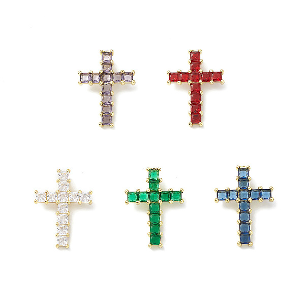 PandaHall Rack Plating Brass Pendant, with Glass, Lead Free & Cadmium Free, Cross Charms, Real 18K Gold Plated, Mixed Color, 31.5x23x4~7.5mm..., Multicolor
PandaHall Rack Plating Brass Pendant, with Glass, Lead Free & Cadmium Free, Cross Charms, Real 18K Gold Plated, Mixed Color, 31.5x23x4~7.5mm..., Multicolor