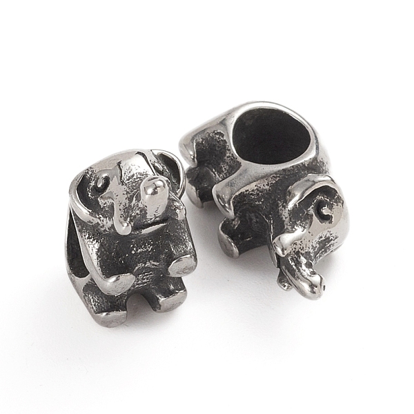 PandaHall 304 Stainless Steel European Beads, Large Hole Beads, Elephant, Antique Silver, 9x15.5x7.8mm, Hole: 5mm 304 Stainless Steel...
PandaHall 304 Stainless Steel European Beads, Large Hole Beads, Elephant, Antique Silver, 9x15.5x7.8mm, Hole: 5mm 304 Stainless Steel...