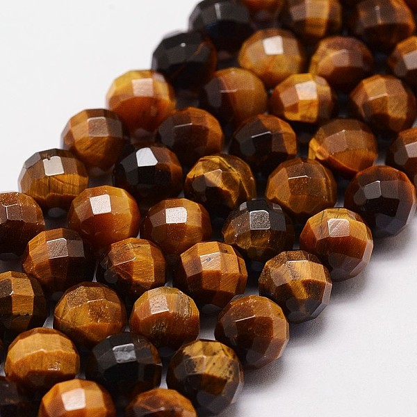PandaHall Natural Tiger Eye Beads Strands, Grade A, Faceted(64 Facets), Round Bead, 8mm, Hole: 1.2mm, 49pcs/strand, 15.7 inch Tiger Eye...
PandaHall Natural Tiger Eye Beads Strands, Grade A, Faceted(64 Facets), Round Bead, 8mm, Hole: 1.2mm, 49pcs/strand, 15.7 inch Tiger Eye...