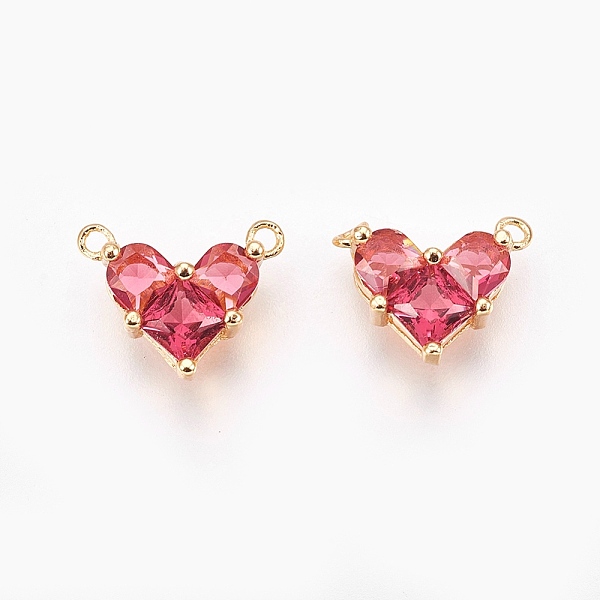 PandaHall Brass Cubic Zirconia Charms, Real 18K Gold Plated, Heart, Hot Pink, 9.5x12x4.5mm, Hole: 1mm Brass+Cubic Zirconia Heart Pink
PandaHall Brass Cubic Zirconia Charms, Real 18K Gold Plated, Heart, Hot Pink, 9.5x12x4.5mm, Hole: 1mm Brass+Cubic Zirconia Heart Pink
