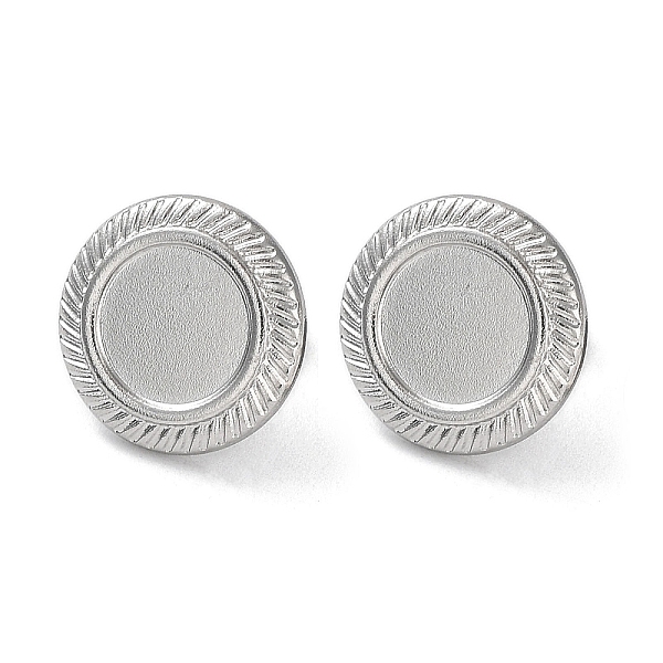 PandaHall 304 Stainless Steel Stud Earrings Findings, Flat Round Tray Settings, Stainless Steel Color, Tray: 9mm, 15mm, Pin: 0.7mm 304...
PandaHall 304 Stainless Steel Stud Earrings Findings, Flat Round Tray Settings, Stainless Steel Color, Tray: 9mm, 15mm, Pin: 0.7mm 304...