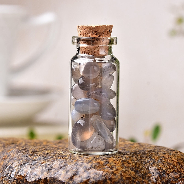 PandaHall Glass Wishing Bottles, Reiki Natural Grey Agate Drift Chip Beads inside for DIY Jewelry Making Home Decoration, 22x30mm Grey Agate...
PandaHall Glass Wishing Bottles, Reiki Natural Grey Agate Drift Chip Beads inside for DIY Jewelry Making Home Decoration, 22x30mm Grey Agate...