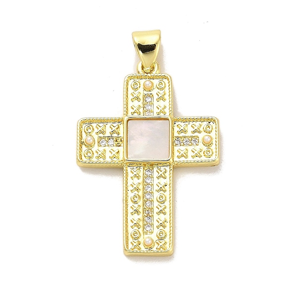 PandaHall Brass Micro Pave Cubic Zirconia Pendants, with Shell, Real 18K Gold Plated, Cross, 29x20x3mm, Hole: 4x3mm Brass+Cubic..., Clear
PandaHall Brass Micro Pave Cubic Zirconia Pendants, with Shell, Real 18K Gold Plated, Cross, 29x20x3mm, Hole: 4x3mm Brass+Cubic..., Clear