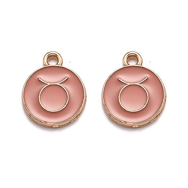 PandaHall Alloy Enamel Pendants, Flat Round with Constellation/Zodiac Sign, Golden, Light Coral, Taurus, 15x12x2mm, Hole: 1.5mm Alloy+Enamel..., Pink
PandaHall Alloy Enamel Pendants, Flat Round with Constellation/Zodiac Sign, Golden, Light Coral, Taurus, 15x12x2mm, Hole: 1.5mm Alloy+Enamel..., Pink
