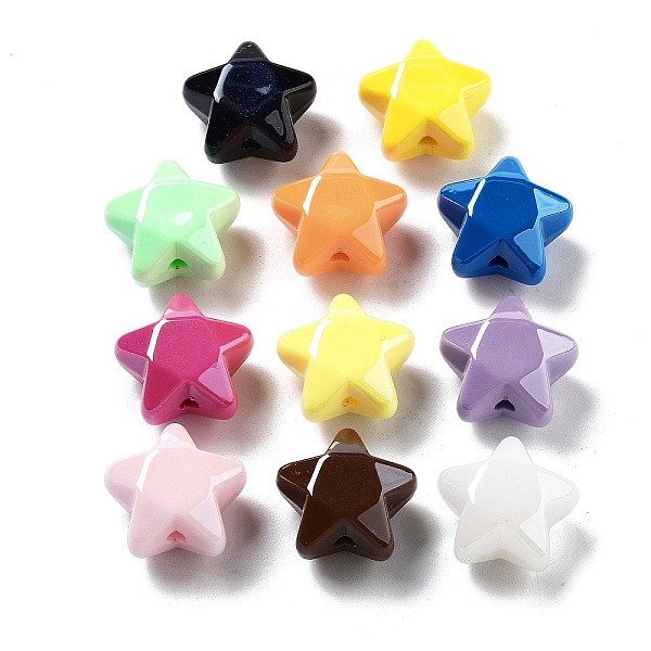PandaHall Opaque Acrylic Beads, Star, Star, 19x20x11.5mm, Hole: 2.8mm Acrylic Star Multicolor
PandaHall Opaque Acrylic Beads, Star, Star, 19x20x11.5mm, Hole: 2.8mm Acrylic Star Multicolor