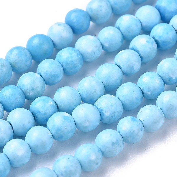 PandaHall Assembled Synthetic Hemimorphite and Larimar Beads Strands, Dyed, Round, 4mm, Hole: 0.8mm, about 105 pcs/Strand, 16.34 inch(41.5..., Blue
PandaHall Assembled Synthetic Hemimorphite and Larimar Beads Strands, Dyed, Round, 4mm, Hole: 0.8mm, about 105 pcs/Strand, 16.34 inch(41.5..., Blue