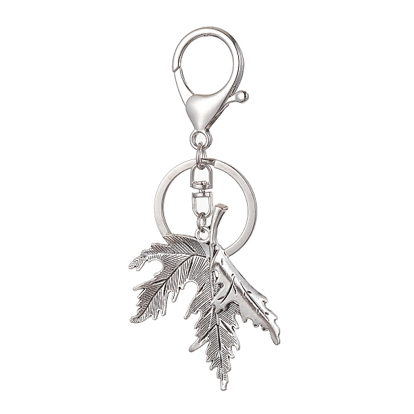 PandaHall Alloy Leaf Charm Keychain, with Lobster Claw Clasp, Platinum, 105mm Alloy Leaf
PandaHall Alloy Leaf Charm Keychain, with Lobster Claw Clasp, Platinum, 105mm Alloy Leaf