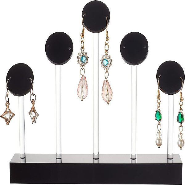 PandaHall Fingerinspire Organic Glass Earring Display, Jewelry Display Rack, Black, 150x25x115mm Organic Glass Black
PandaHall Fingerinspire Organic Glass Earring Display, Jewelry Display Rack, Black, 150x25x115mm Organic Glass Black