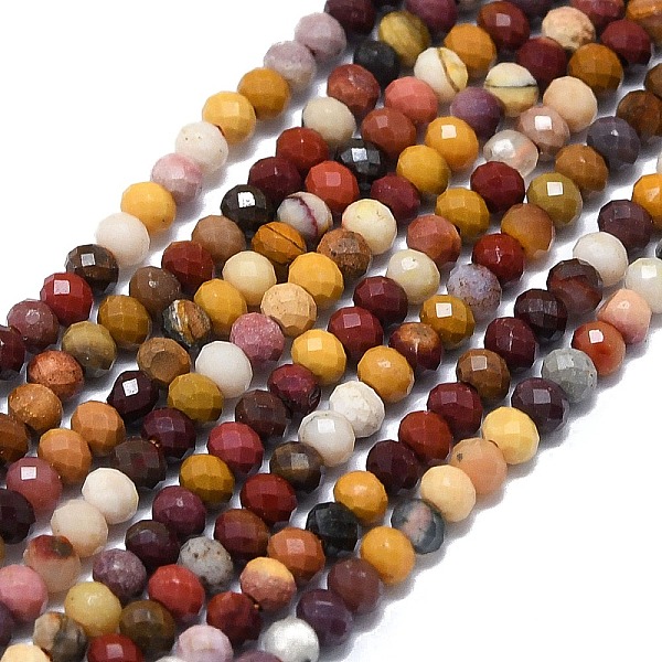 PandaHall Natural Mookaite Beads Strands, Faceted, Rondelle, 2~2.5x2mm, Hole: 0.5mm, about 223~226pcs/strand, 14.96~15.16 inch(38~38.5cm)...
PandaHall Natural Mookaite Beads Strands, Faceted, Rondelle, 2~2.5x2mm, Hole: 0.5mm, about 223~226pcs/strand, 14.96~15.16 inch(38~38.5cm)...
