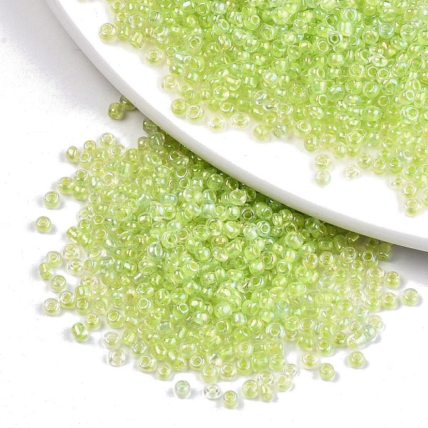 PandaHall 8/0 Glass Seed Beads, Inside Colours, Round Hole, Round, Transparent Colours Rainbow, Green Yellow, 8/0, 3~4x2~3mm, Hole: 0.8mm...
PandaHall 8/0 Glass Seed Beads, Inside Colours, Round Hole, Round, Transparent Colours Rainbow, Green Yellow, 8/0, 3~4x2~3mm, Hole: 0.8mm...