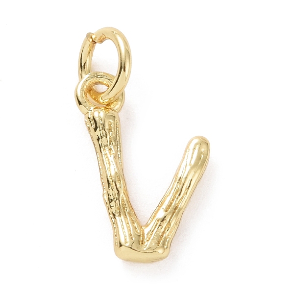 PandaHall Brass Pendants, with Jump Ring, Golden, Letter Charm, Letter V, 12x9x2mm, Hole: 3mm Brass Letter V Gold
PandaHall Brass Pendants, with Jump Ring, Golden, Letter Charm, Letter V, 12x9x2mm, Hole: 3mm Brass Letter V Gold