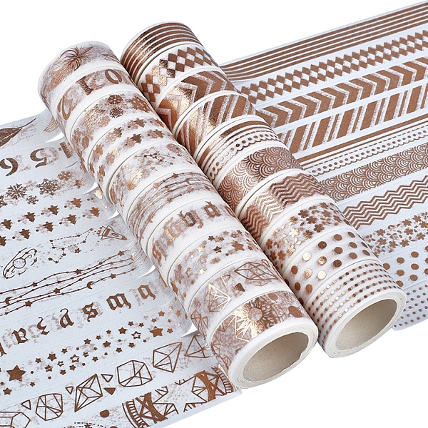 PandaHall DIY Scrapbook, Decorative Paper Tapes, Adhesive Tapes, Gold Stamping, Gold, 15mm Paper Gold
PandaHall DIY Scrapbook, Decorative Paper Tapes, Adhesive Tapes, Gold Stamping, Gold, 15mm Paper Gold