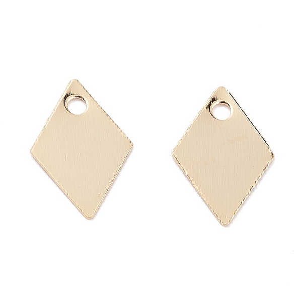 PandaHall Brass Charms, Long-Lasting Plated, Rhombus, Real 24K Gold Plated, 9x6x0.2mm, Hole: 1mm Brass Rhombus
PandaHall Brass Charms, Long-Lasting Plated, Rhombus, Real 24K Gold Plated, 9x6x0.2mm, Hole: 1mm Brass Rhombus