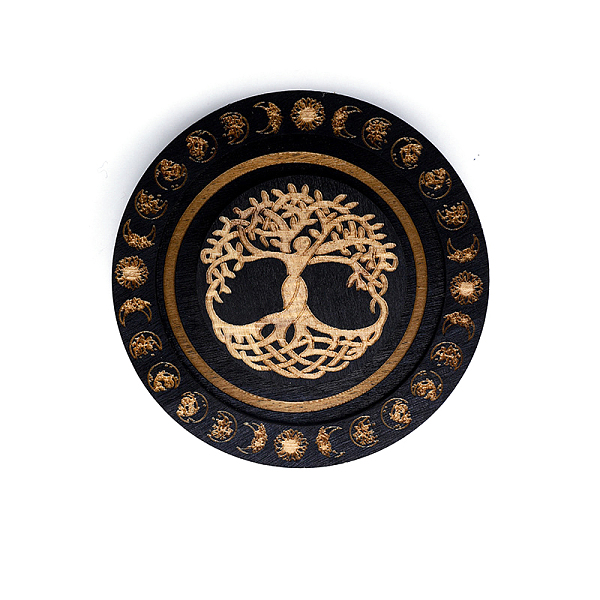 PandaHall Flat Round Wood Bracelet Display Trays, Holds up to one Bracelet, for Home decoration, Black, Tree Pattern, 9.5cm Wood Tree Black
PandaHall Flat Round Wood Bracelet Display Trays, Holds up to one Bracelet, for Home decoration, Black, Tree Pattern, 9.5cm Wood Tree Black