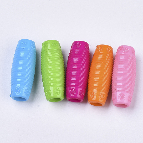 PandaHall Opaque Acrylic Beads, Large Hole Beads, Textured, Oval, Mixed Color, 30.5x11.5mm, Hole: 6mm, about 240pcs/500g Acrylic Oval..., Multicolor
PandaHall Opaque Acrylic Beads, Large Hole Beads, Textured, Oval, Mixed Color, 30.5x11.5mm, Hole: 6mm, about 240pcs/500g Acrylic Oval..., Multicolor