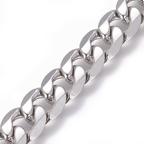 PandaHall 304 Stainless Steel Cuban Link Chains, Twisted Chains, Unwelded, Stainless Steel Color, 10mm, Links: 13.5x10x3mm 304 Stainless...
PandaHall 304 Stainless Steel Cuban Link Chains, Twisted Chains, Unwelded, Stainless Steel Color, 10mm, Links: 13.5x10x3mm 304 Stainless...