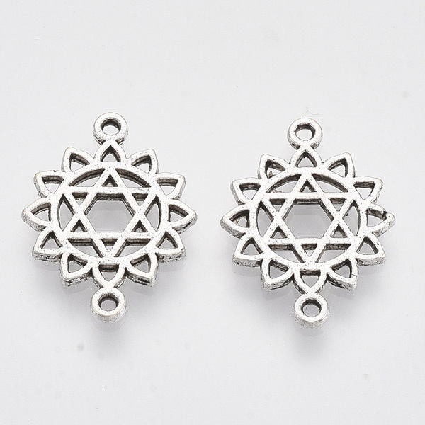 PandaHall Tibetan Style Alloy Links connectors, Chakra, Cadmium Free & Lead Free, Anahata, 20x15x1.5mm, Hole: 1.2mm, about 1350pcs/1000g...
PandaHall Tibetan Style Alloy Links connectors, Chakra, Cadmium Free & Lead Free, Anahata, 20x15x1.5mm, Hole: 1.2mm, about 1350pcs/1000g...