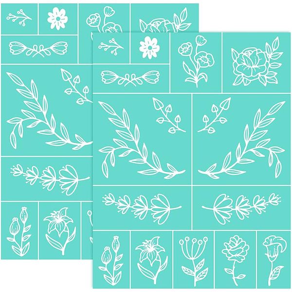 PandaHall Self-Adhesive Silk Screen Printing Stencil, for Painting on Wood, DIY Decoration T-Shirt Fabric, Turquoise, Floral Pattern..., Green
PandaHall Self-Adhesive Silk Screen Printing Stencil, for Painting on Wood, DIY Decoration T-Shirt Fabric, Turquoise, Floral Pattern..., Green