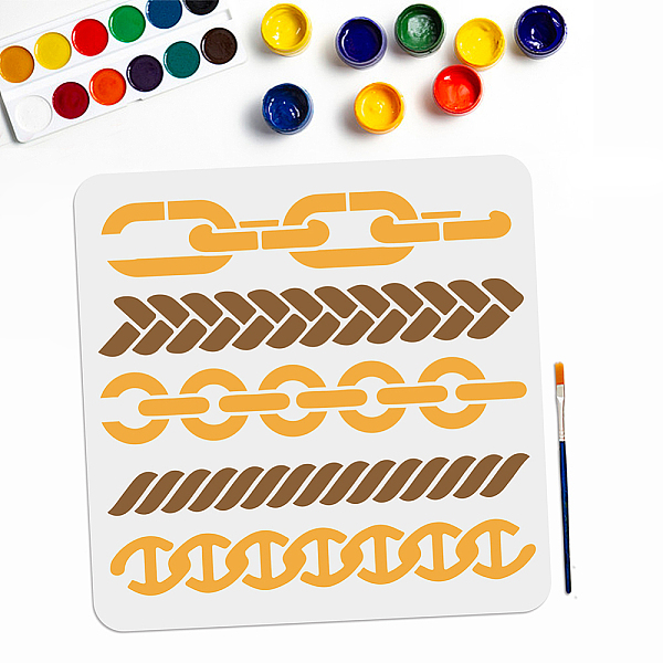 PandaHall MAYJOYDIY US 1Pc Chain PET Hollow Out Drawing Painting Stencils, with 1Pc Art Paint Brushes, Stencils: 300x300mm, Brushes...
PandaHall MAYJOYDIY US 1Pc Chain PET Hollow Out Drawing Painting Stencils, with 1Pc Art Paint Brushes, Stencils: 300x300mm, Brushes...
