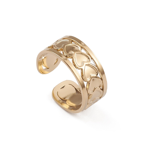 PandaHall Ion Plating(IP) 304 Stainless Steel Heart Wrap Open Cuff Ring for Women, Real 14K Gold Plated, US Size 7 1/4(17.5mm) 304 Stainless...
PandaHall Ion Plating(IP) 304 Stainless Steel Heart Wrap Open Cuff Ring for Women, Real 14K Gold Plated, US Size 7 1/4(17.5mm) 304 Stainless...