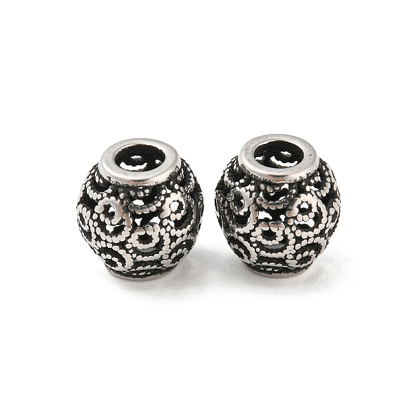 PandaHall 316 Surgical Stainless Steel Beads, Round, Antique Silver, 10x10mm, Hole: 4mm 316 Surgical Stainless Steel Round
PandaHall 316 Surgical Stainless Steel Beads, Round, Antique Silver, 10x10mm, Hole: 4mm 316 Surgical Stainless Steel Round