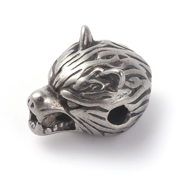 PandaHall 316 Surgical Stainless Steel Beads, Leopard Head, Antique Silver, 10x10x14mm, Hole: 2mm 316 Surgical Stainless Steel Leopard
PandaHall 316 Surgical Stainless Steel Beads, Leopard Head, Antique Silver, 10x10x14mm, Hole: 2mm 316 Surgical Stainless Steel Leopard