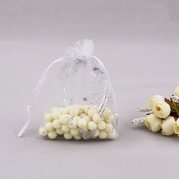 PandaHall Silver Stamping Butterfly Organza Drawstring Bags, Gift Pouches for Wedding Party Package, Rectangle, White, 9x7cm Organza...
PandaHall Silver Stamping Butterfly Organza Drawstring Bags, Gift Pouches for Wedding Party Package, Rectangle, White, 9x7cm Organza...