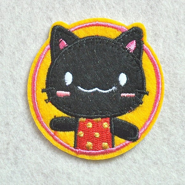 PandaHall Computerized Embroidery Cloth Iron on/Sew on Patches, Costume Accessories, Appliques, Flat Round with Cat Shape, Black, 55mm Cloth...
PandaHall Computerized Embroidery Cloth Iron on/Sew on Patches, Costume Accessories, Appliques, Flat Round with Cat Shape, Black, 55mm Cloth...