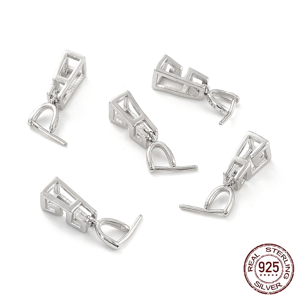 PandaHall Rhodium Plated 925 Sterling Silver Ice Pick Pinch Bails, Hollow Trapezoid, Platinum, 9x5x4mm, Hole: 7x3mm, Inner Diameter: 4x2mm...
PandaHall Rhodium Plated 925 Sterling Silver Ice Pick Pinch Bails, Hollow Trapezoid, Platinum, 9x5x4mm, Hole: 7x3mm, Inner Diameter: 4x2mm...