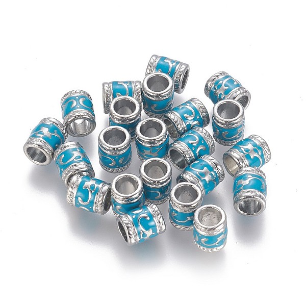 PandaHall Enamel Alloy European Beads, Cadmium Free & Lead Free, Large Hole Column Beads, Platinum Plated, Deep Sky Blue, Deep Sky Blue...
PandaHall Enamel Alloy European Beads, Cadmium Free & Lead Free, Large Hole Column Beads, Platinum Plated, Deep Sky Blue, Deep Sky Blue...