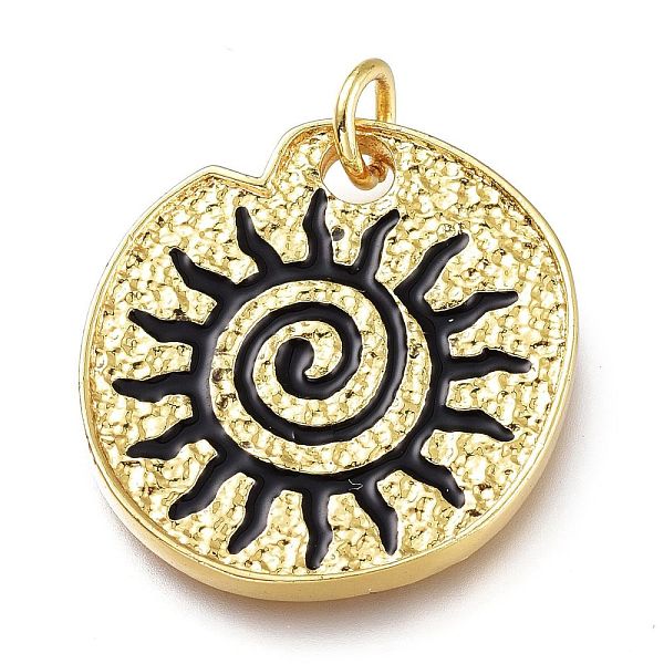 PandaHall Real 18K Gold Plated Brass Enamel Pendants, Long-Lasting Plated, with Jump Rings, Lead Free & Cadmium Free, Flat Round with Sun..., Black
PandaHall Real 18K Gold Plated Brass Enamel Pendants, Long-Lasting Plated, with Jump Rings, Lead Free & Cadmium Free, Flat Round with Sun..., Black
