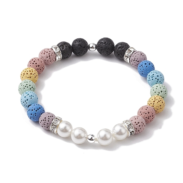 PandaHall 8mm Round 7-Color Natural Lava Rock & Shell Pearl Beaded Stretch Bracelets for Women Men, Colorful, 1/4 inch(0.8cm), Inner...
PandaHall 8mm Round 7-Color Natural Lava Rock & Shell Pearl Beaded Stretch Bracelets for Women Men, Colorful, 1/4 inch(0.8cm), Inner...