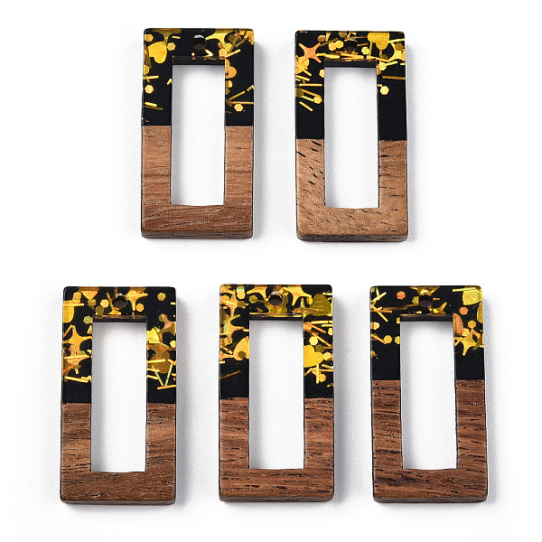 PandaHall Opaque Resin & Walnut Wood Pendants, Hollow Rectangle Charms with Paillettes, Black, 28x14.5x3.5mm, Hole: 1.8mm Resin+Wood...
PandaHall Opaque Resin & Walnut Wood Pendants, Hollow Rectangle Charms with Paillettes, Black, 28x14.5x3.5mm, Hole: 1.8mm Resin+Wood...