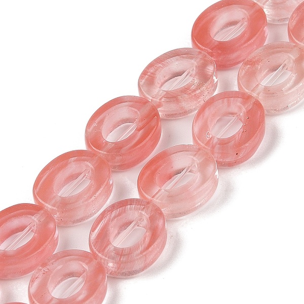 PandaHall Cherry Quartz Glass Beads Strands, Hollow Flat Oval, Number Zero Beads, 12x10x3.5~4mm, Hole: 1.2mm, about 20pcs/strand, 9.61''...
PandaHall Cherry Quartz Glass Beads Strands, Hollow Flat Oval, Number Zero Beads, 12x10x3.5~4mm, Hole: 1.2mm, about 20pcs/strand, 9.61''...