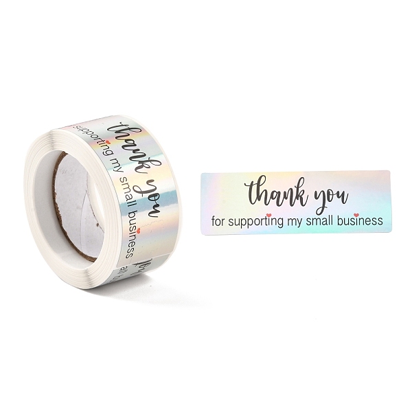 PandaHall Laser Self-Adhesive Stickers, Roll Sticker, Rectangle with Word Thank you for supporting my small business, for Party Decorative..., Silver
PandaHall Laser Self-Adhesive Stickers, Roll Sticker, Rectangle with Word Thank you for supporting my small business, for Party Decorative..., Silver
