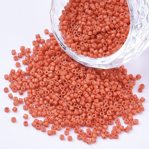 PandaHall Baking Paint Cylinder Seed Beads, Uniform Size, Dark Orange, 1.5~2x1~2mm, Hole: 0.8mm, about 4000pcs/bag, about 50g/bag Glass...
PandaHall Baking Paint Cylinder Seed Beads, Uniform Size, Dark Orange, 1.5~2x1~2mm, Hole: 0.8mm, about 4000pcs/bag, about 50g/bag Glass...
