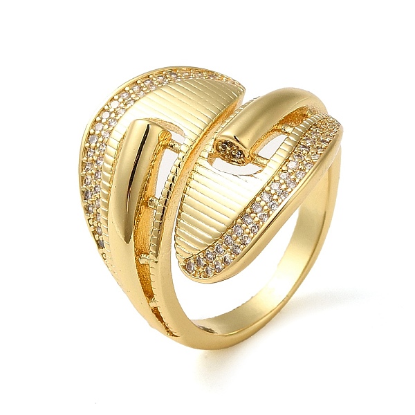 PandaHall Brass Micro Pave Cubic Zirconia Open Cuff Ring, Hollow Leaf, Real 16K Gold Plated, US Size 8 1/2(18.5mm) Brass+Cubic Zirconia Leaf..., Clear
PandaHall Brass Micro Pave Cubic Zirconia Open Cuff Ring, Hollow Leaf, Real 16K Gold Plated, US Size 8 1/2(18.5mm) Brass+Cubic Zirconia Leaf..., Clear