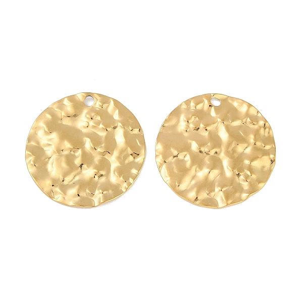 PandaHall Ion Plating(IP) 304 Stainless Steel Pendants, Textured Flat Round Charm, Real 18K Gold Plated, 30x1.6mm, Hole: 2.3mm 304 Stainless...
PandaHall Ion Plating(IP) 304 Stainless Steel Pendants, Textured Flat Round Charm, Real 18K Gold Plated, 30x1.6mm, Hole: 2.3mm 304 Stainless...
