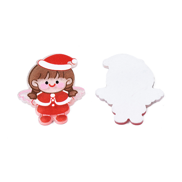 PandaHall Printed Acrylic Cabochons, with Glitter Powder, Christmas Style, Angel, Red, 25x21.5x2mm Acrylic Angel & Fairy Red
PandaHall Printed Acrylic Cabochons, with Glitter Powder, Christmas Style, Angel, Red, 25x21.5x2mm Acrylic Angel & Fairy Red