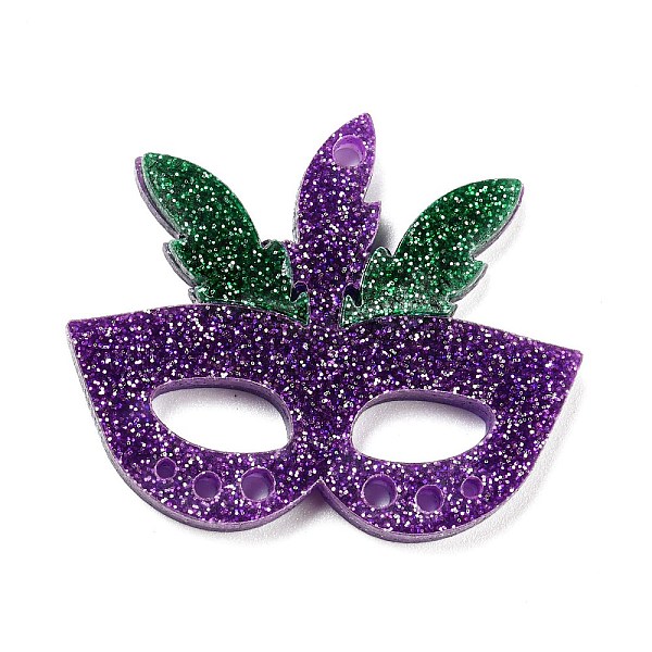 PandaHall Opaque Acrylic Glitter Powder Pendants, Carnival of Three Colors, 32.5x39.5x4.5mm, Hole: 1.2mm & 1.4mm & 2mm Acrylic Others Purple
PandaHall Opaque Acrylic Glitter Powder Pendants, Carnival of Three Colors, 32.5x39.5x4.5mm, Hole: 1.2mm & 1.4mm & 2mm Acrylic Others Purple