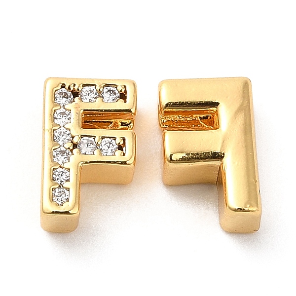 PandaHall Brass Micro Pave Cubic Zirconia Beads, Real 18K Gold Plated, Letter F, 8x5x3.5mm, Hole: 1.2mm Brass+Cubic Zirconia Letter F Clear
PandaHall Brass Micro Pave Cubic Zirconia Beads, Real 18K Gold Plated, Letter F, 8x5x3.5mm, Hole: 1.2mm Brass+Cubic Zirconia Letter F Clear