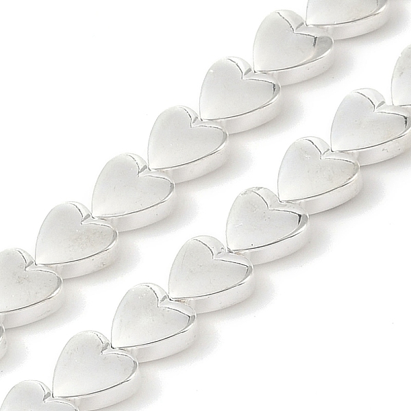 PandaHall Electroplated Synthetic Non-Magnetic Hematite Beads Strands, Heart, Silver Plated, 8x8x3mm, Hole: 0.9mm, about 94pcs/strand...
PandaHall Electroplated Synthetic Non-Magnetic Hematite Beads Strands, Heart, Silver Plated, 8x8x3mm, Hole: 0.9mm, about 94pcs/strand...