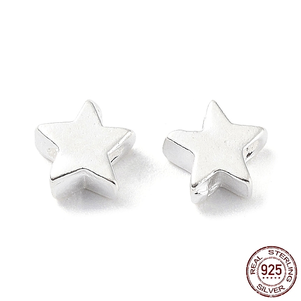 PandaHall 925 Sterling Silver Beads, Star, Silver, 4.5x4.5x2mm, Hole: 1.2mm Sterling Silver Star
PandaHall 925 Sterling Silver Beads, Star, Silver, 4.5x4.5x2mm, Hole: 1.2mm Sterling Silver Star